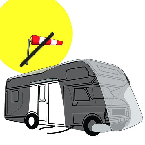 Pro-Tekt waterdichte en ademende camperhoes- CM-XXL – L750 x B238 x H270 cm - Afbeelding 11