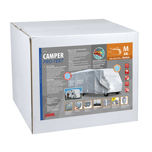 Pro-Tekt waterdichte en ademende camperhoes- CM-M – L610 x B238 x H270 cm - Afbeelding 12